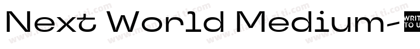 Next World Medium字体转换